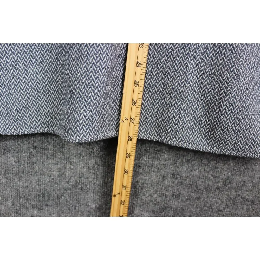 Larsson & Co Premium Men's Textured Herringbone Weave Shirt Blue‎ Size XL